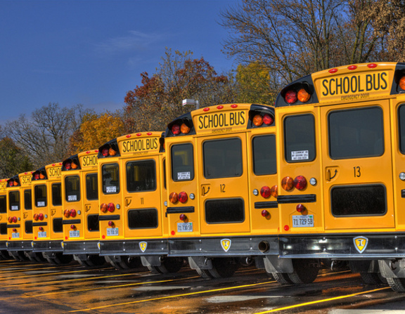Large school bus