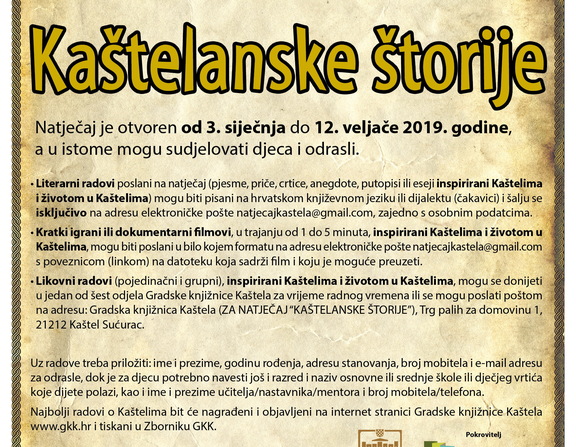 Large plakat ka telanske  torije 2019. gkk