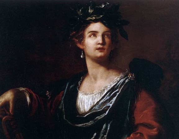 Large gentileschi  artemisia   clio   1632