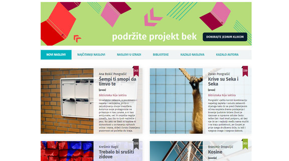 Homepage prvo kolo biblioteke nije lektira