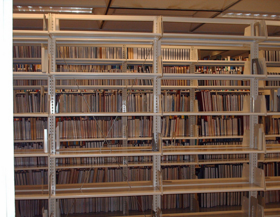 Large empty library