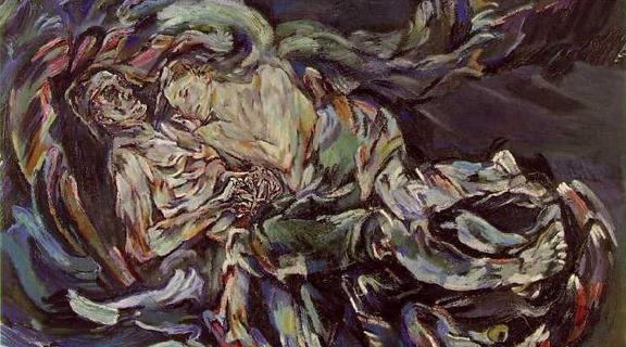 Homepage  bride of the wind   oil on canvas painting by oskar kokoschka  a self portrait expressing his unrequited love for alma mahler  widow of composer gustav mahler   1913