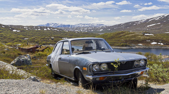 Homepage car wreck in the highlands of sunndal  2013 june