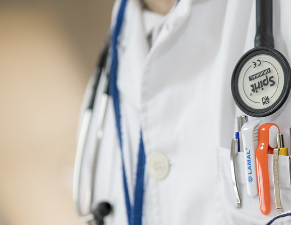 Large canva macro photo of stethoscope and pens madgx1xjsb8