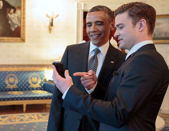 Large justin timberlake and barack obama at the white house   2