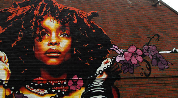 Homepage erykah badu wall art  wellesley rd  sutton  surrey  greater london  3 