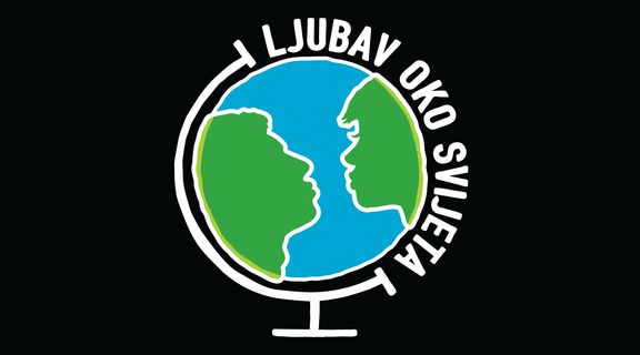 Homepage ljubav oko svijeta logo krivulje crno za ekrane